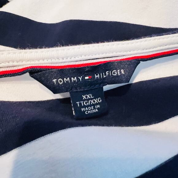 Tommy Hilfiger Sailor Stripe Sheath Dress Blue White Cap Sleeve - XXL - Picture 4 of 4